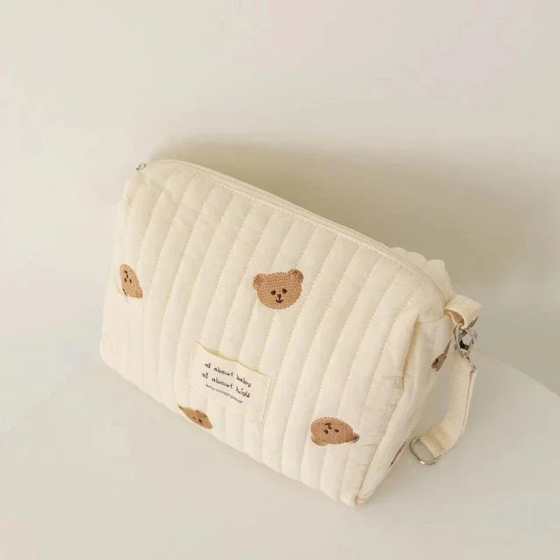 Organiseur portable pour couches – Sac de rangement matelassé pour poussette et sorties