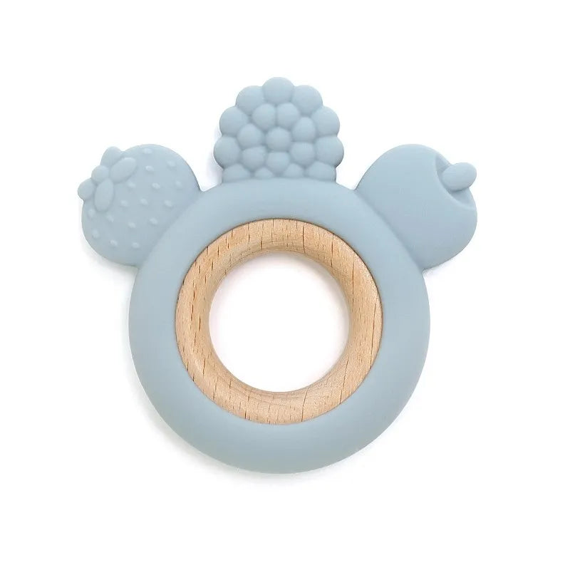 Hochet de dentition en silicone – jouet sensoriel pour bébé