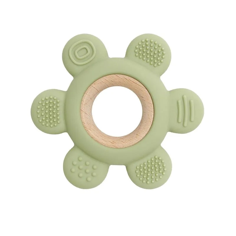 Hochet de dentition en silicone – jouet sensoriel pour bébé