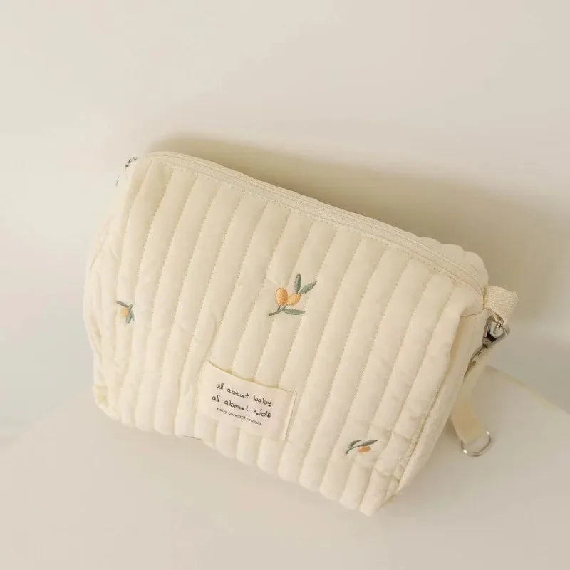 Organiseur portable pour couches – Sac de rangement matelassé pour poussette et sorties