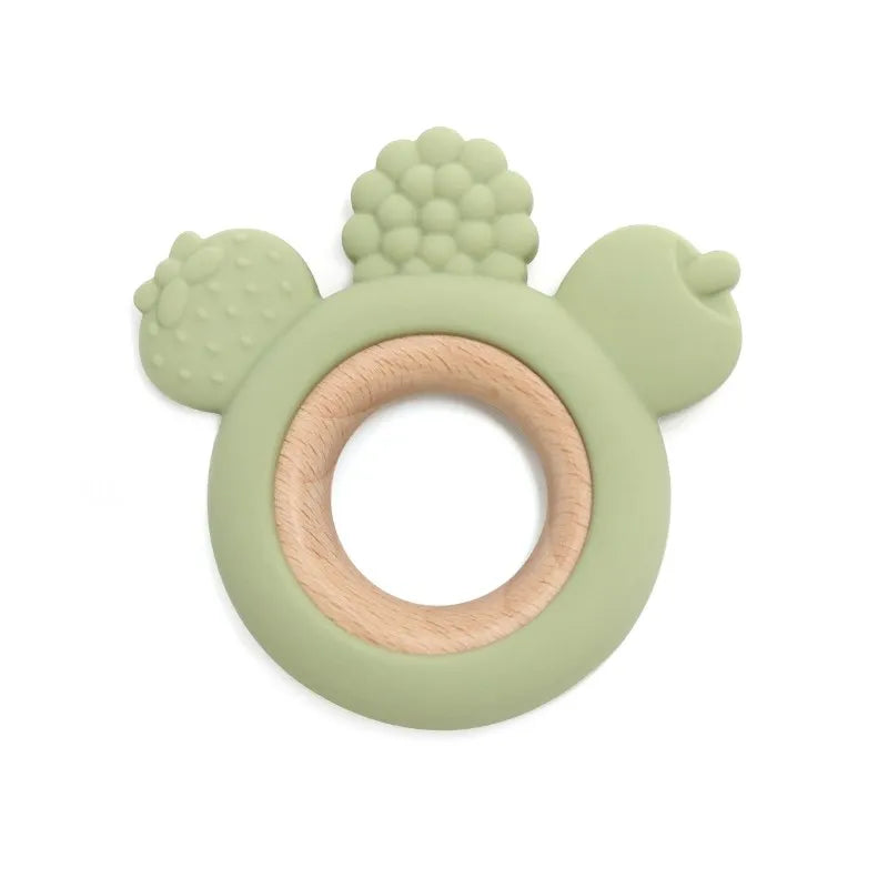 Hochet de dentition en silicone – jouet sensoriel pour bébé