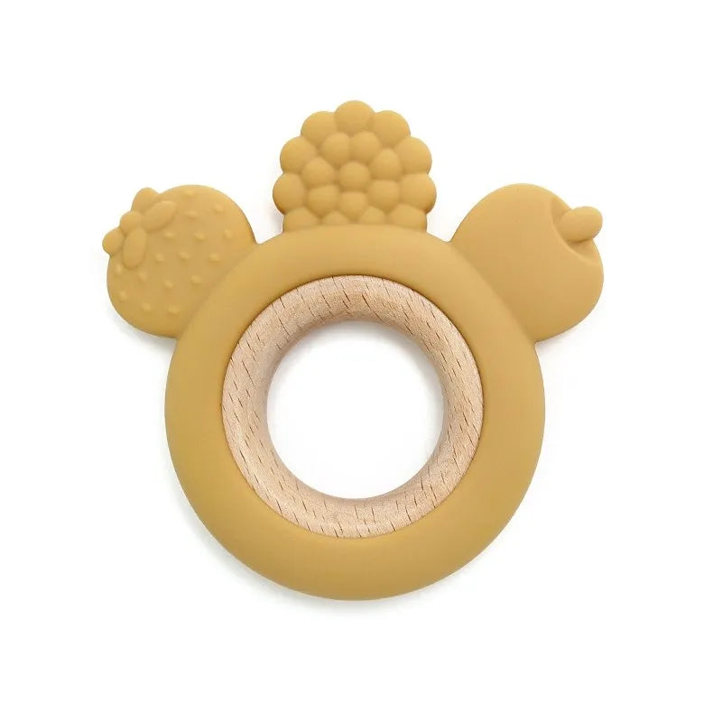 Hochet de dentition en silicone – jouet sensoriel pour bébé