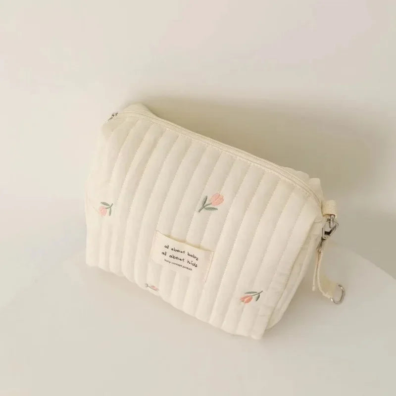 Organiseur portable pour couches – Sac de rangement matelassé pour poussette et sorties