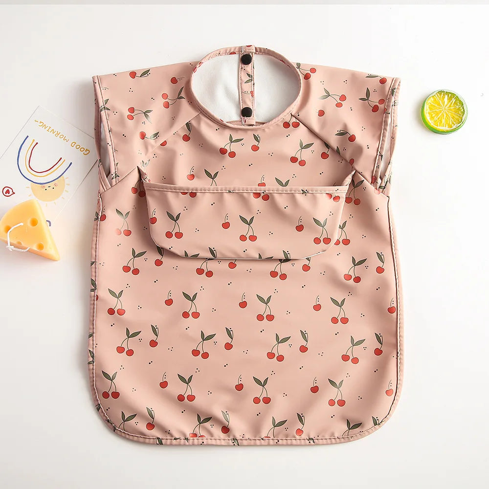 Bavoir bébé imperméable sans manches – Ultra doux, léger et facile à nettoyer