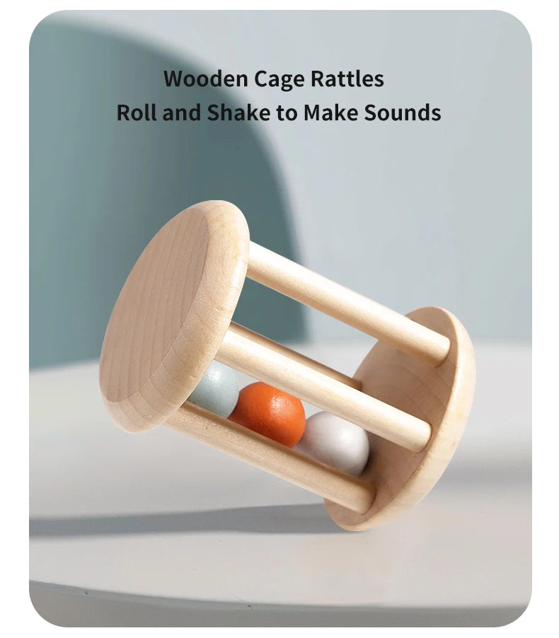 Jouet musical Montessori – Instruments en bois naturel