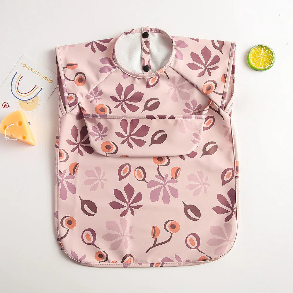 Bavoir bébé imperméable sans manches – Ultra doux, léger et facile à nettoyer