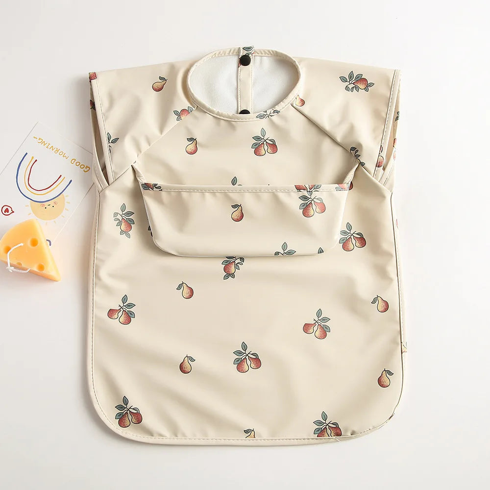 Bavoir bébé imperméable sans manches – Ultra doux, léger et facile à nettoyer
