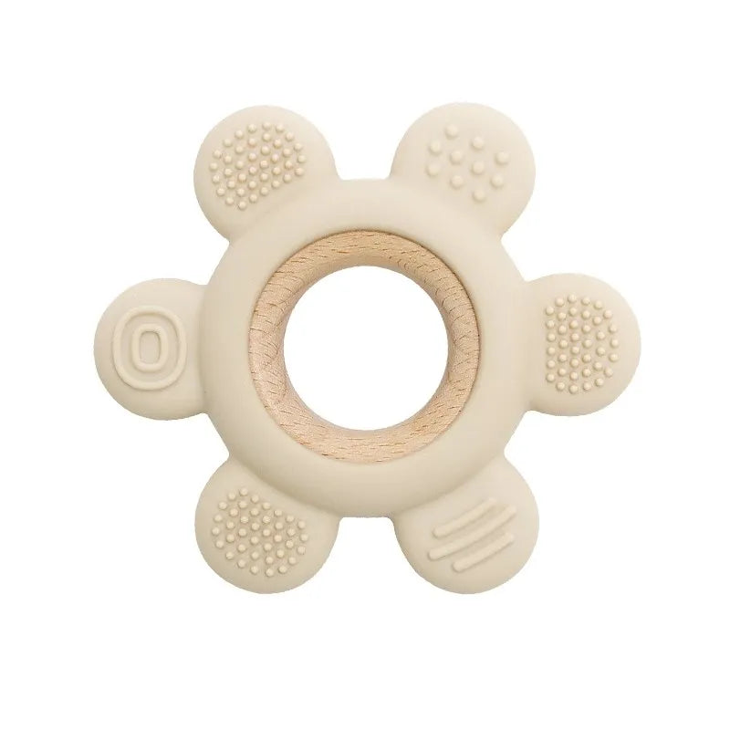 Hochet de dentition en silicone – jouet sensoriel pour bébé