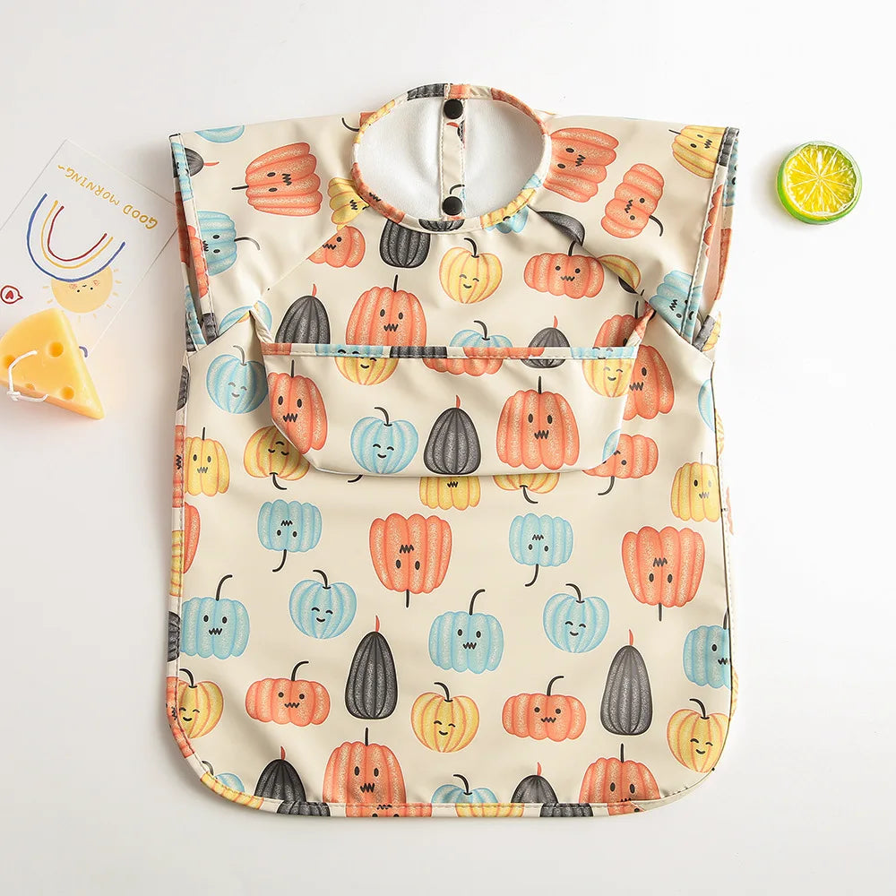 Bavoir bébé imperméable sans manches – Ultra doux, léger et facile à nettoyer