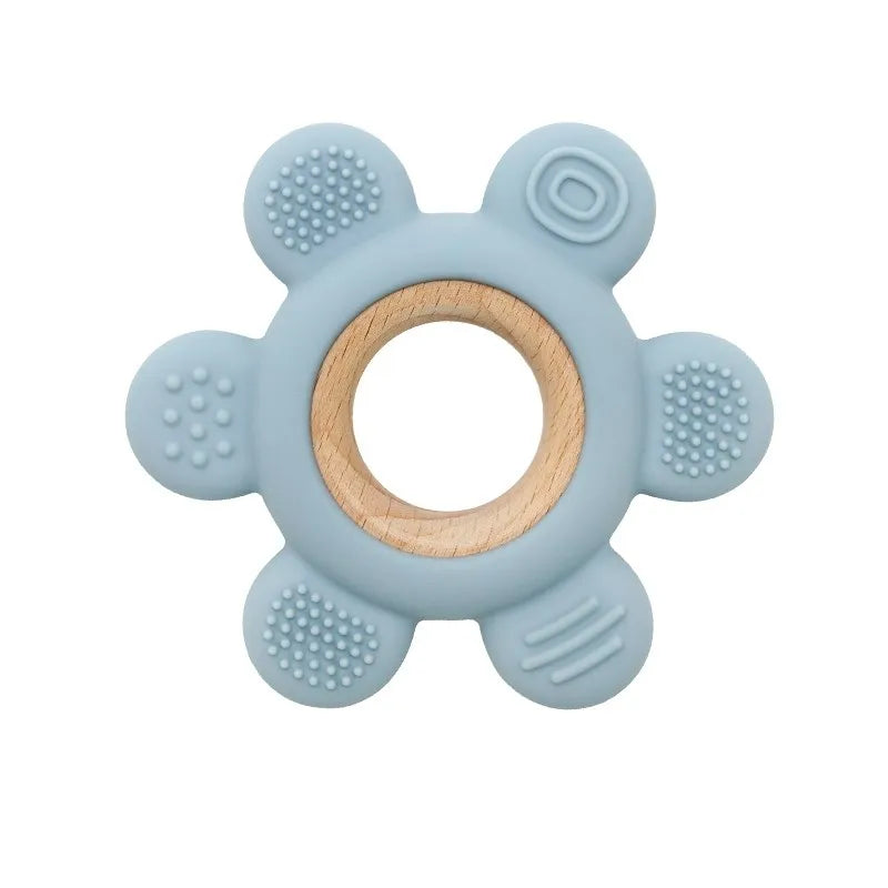 Hochet de dentition en silicone – jouet sensoriel pour bébé