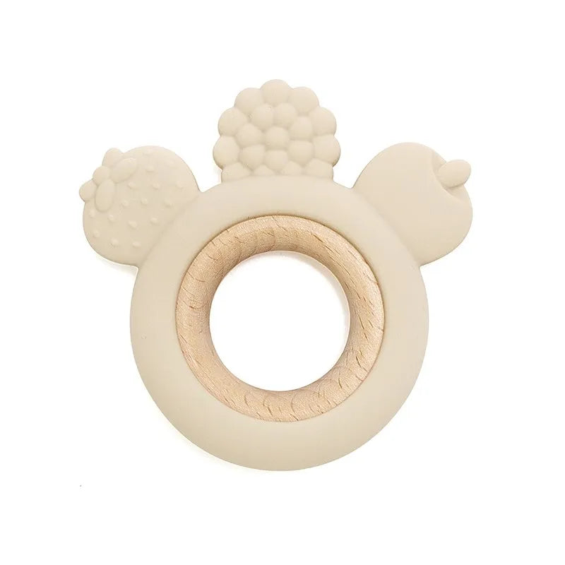 Hochet de dentition en silicone – jouet sensoriel pour bébé
